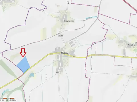 Prodej pole, Zlobice, 85800 m2